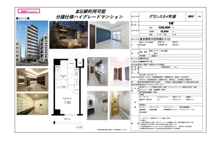 グランスカイ町屋 803号 0