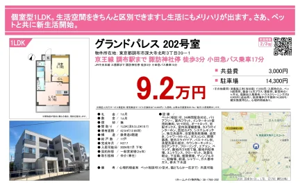 グランドパレス202号室 202号 0