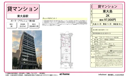 ガーラ・アヴェニュー東大島 11号 0