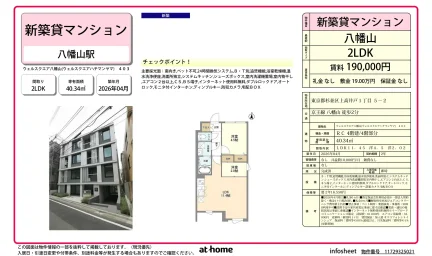 Brand New 2LDK Condo Near Station in Shimotakaido 0