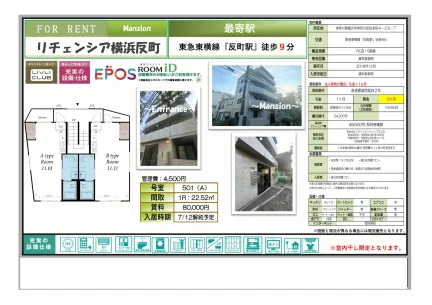 リチェンシア横浜反町 501号 0