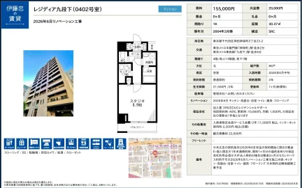 レジディア九段下 0402号 0
