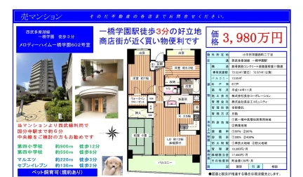 メロディーハイム一橋学園602号室 602号 0