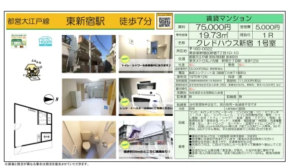 クレドハウス新宿 1号室 1号 0