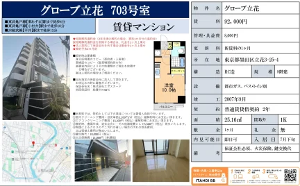 グローブ立花 703号 0