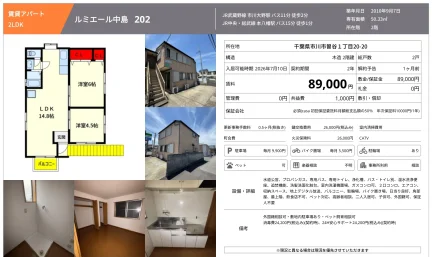ルミエール中島 202 202号 0