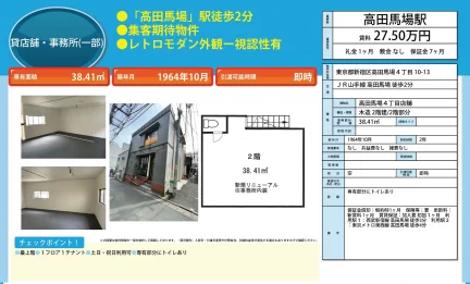 高田馬場4丁目店舗 0