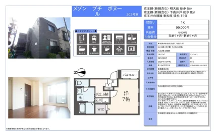 メゾン プチ ボヌール 202号 0