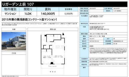 Uガーデン上荻 107 107号 0