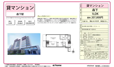 コンフォリア森下リバーサイド 0