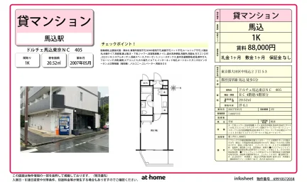 Studio Condo Near Station in Nakamagome 0
