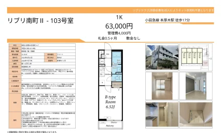 リブリ南町Ⅱ 103号 0