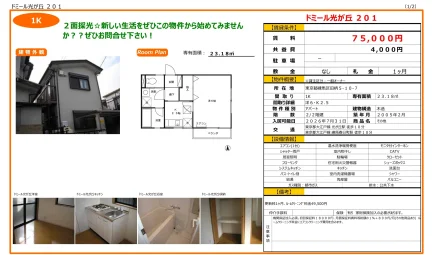 ドミール光が丘 201号 0