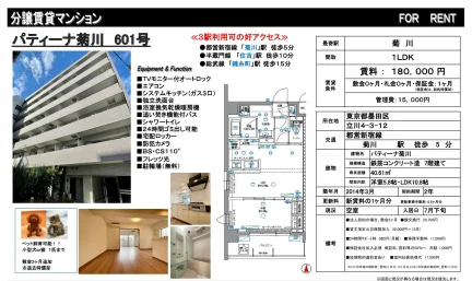 パティーナ菊川 601号 0