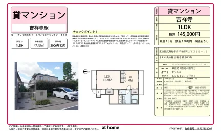 コートヴィラ吉祥寺 102号 0