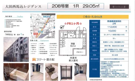 大田西馬込レジデンス 208号 0