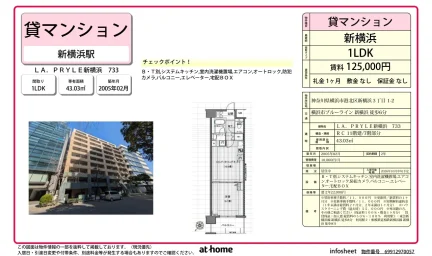 1LDK Condo Near Station in Kitashinyokohama 0