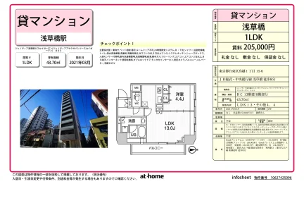 Modern 1LDK Condo in Torigoe 0