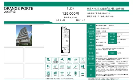 オレンジポルト 203号 0