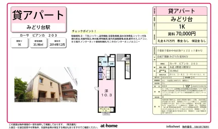 Studio Condo Near Station in Nobuto 0