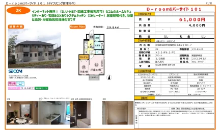 D-roomリバーサイド 101 101号 0