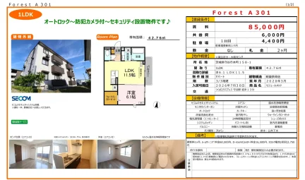 セジュールオッツ 301号 0