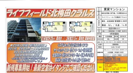 ライフフィールド北梅田クラルス 01号室 0