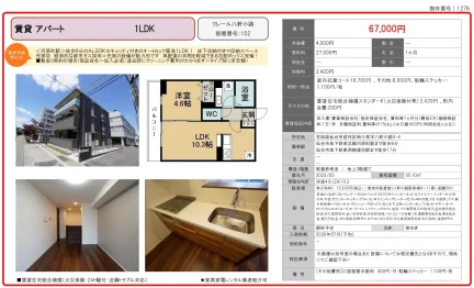 クレール八軒小路 102 0