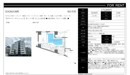ZOOM方南町 801号 0