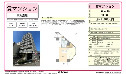 Modern 1LDK Condo Near Station in Higashimukojima 0