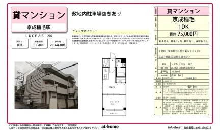 Modern 1DK Condo Near Station in Inagecho 0