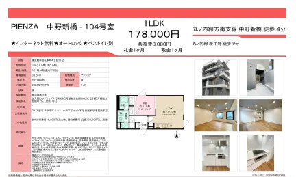 PIENZA 中野新橋 104号室 104号 0