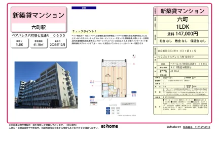 ペアパレス六町環七北通り 0