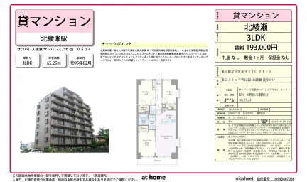 サンパレス綾瀬 0504号 0