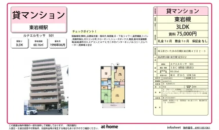 3LDK Condo Near Station in Higashiiwatsuki 0