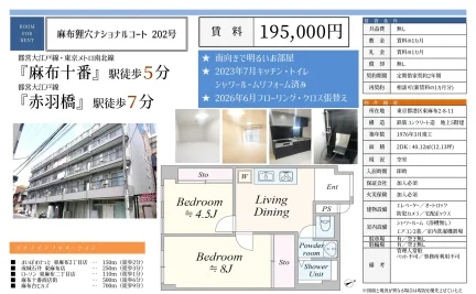 麻布狸穴ナショナルコート 202号 202号 0