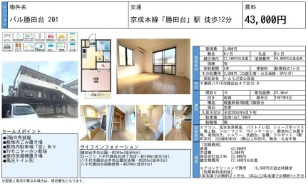 パル勝田台 201 201号 0