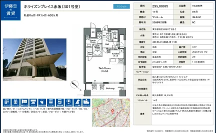 ホライズンプレイス赤坂 301号 0