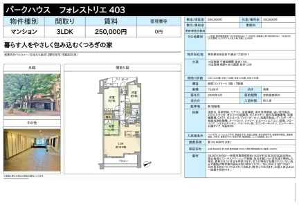 パークハウス フォレストリエ403 403 0