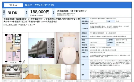 落合パークファミリア 1119 1119号 0
