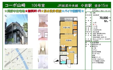 コーポ山崎 106号 0