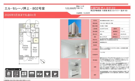 エル・セレーノ押上 802号室 802号 0