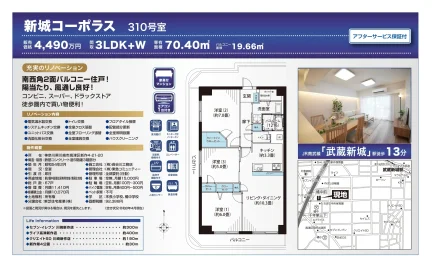 新城コーポラス 310号 0