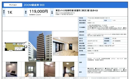 ZOOM 銀座東 903 903号 0
