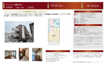 キャメル三郷中央4 0203号室 0