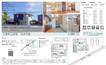 川島町上伊草 中古戸建 0