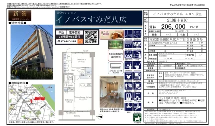 イノバスすみだ八広 409号 0