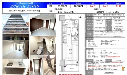 エストゥルース京都 803号 0