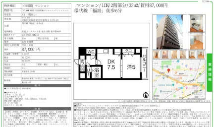 ONE ROOF FLAT FUKUSHM 201号 0