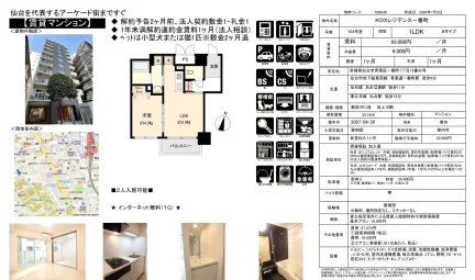 KDXレジデンス一番町 502号 0